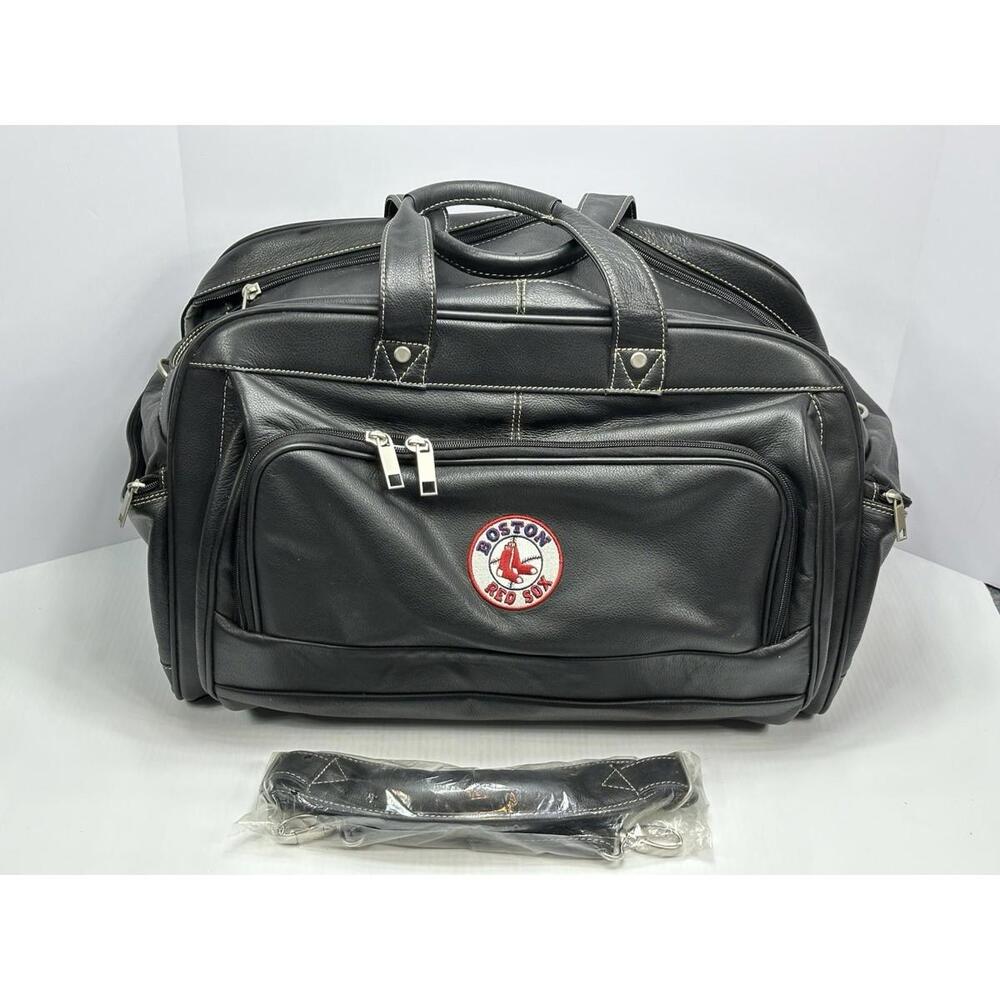Boston Red Sox Clubhouse Leather Duffle Bag EXCLUSIVE FROM FENWAY CLUBHOUSE